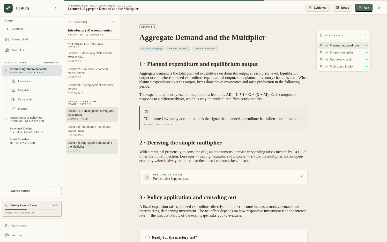 HTstudy lecture reader